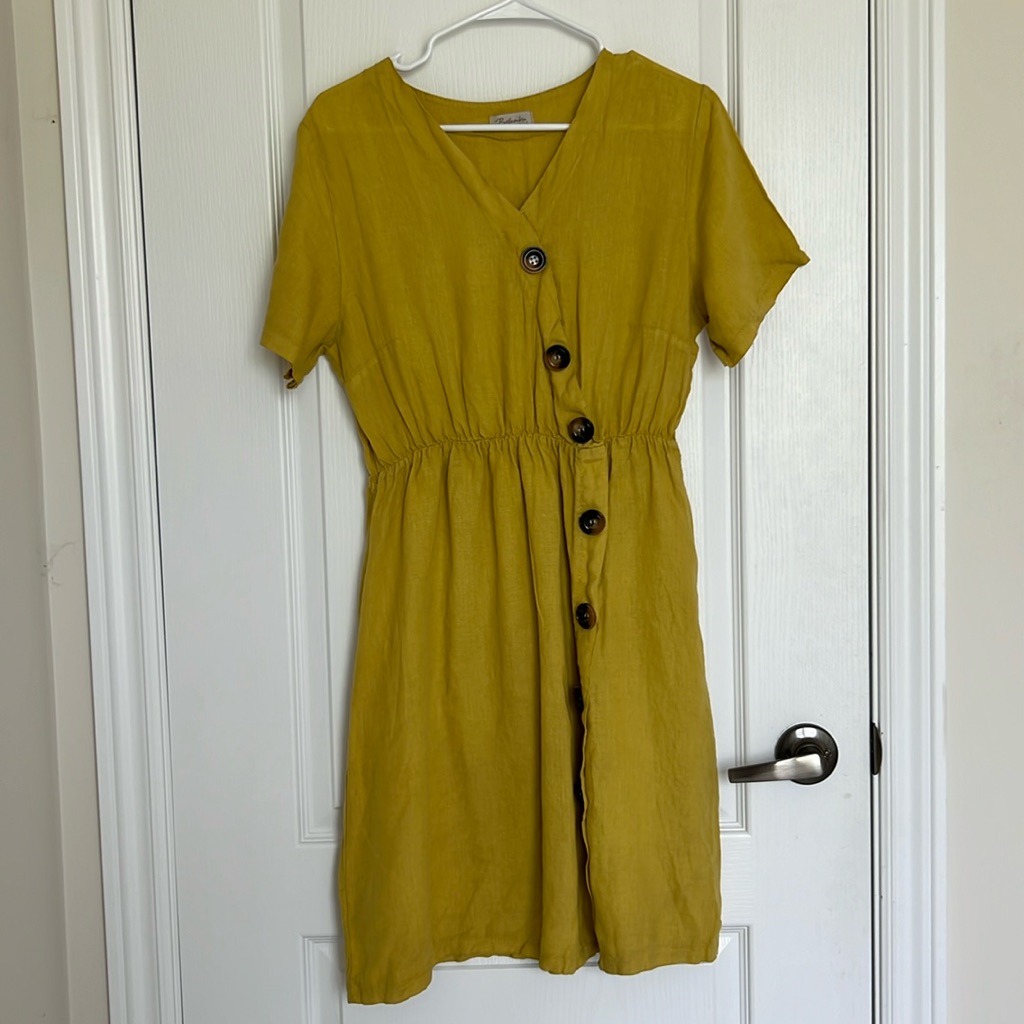 Bellambia Linen Made In Italy Dress Ptp-19.5